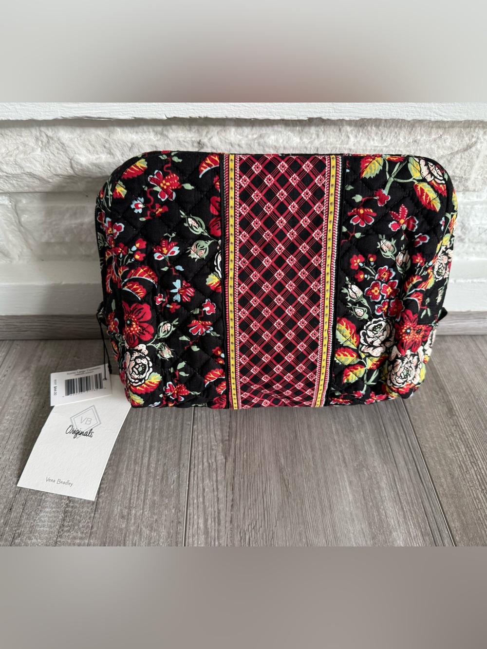 Vera Bradley Iconic Large Cosmetic Bag in Anastasia Limited Edition NWT
